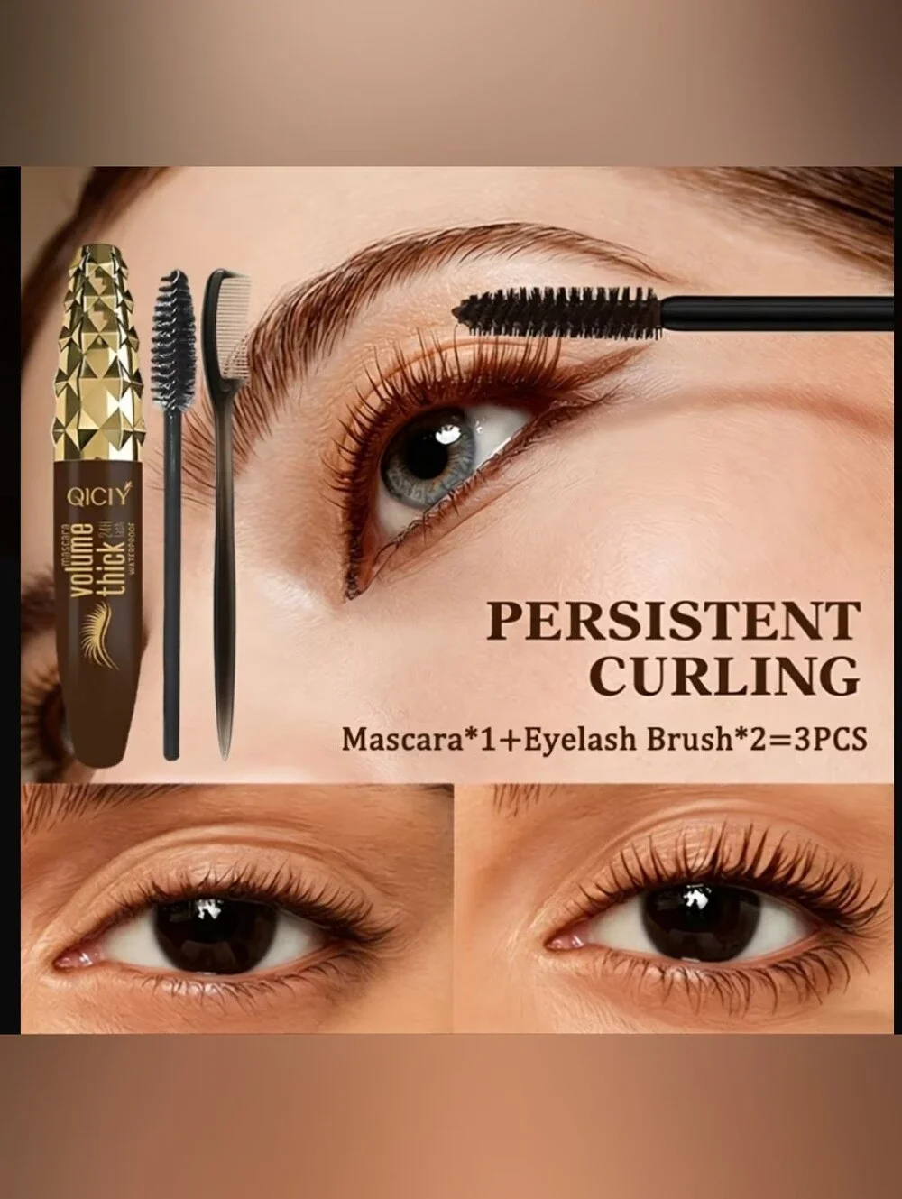 Volume Thick Mascara - Brown (#1)